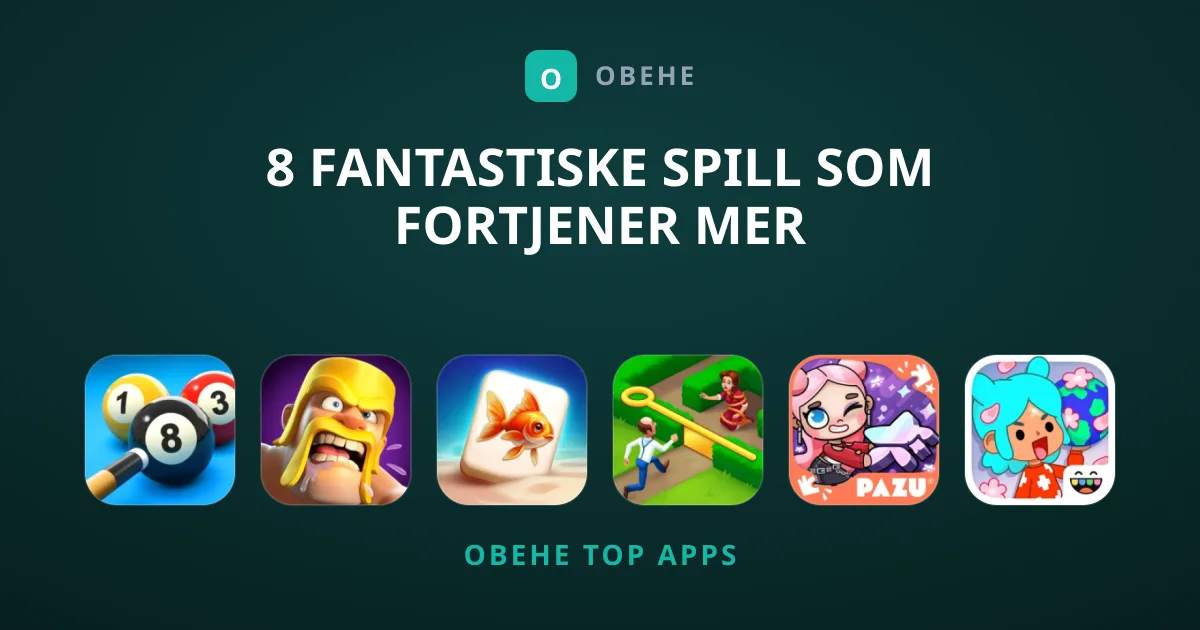 8 fantastiske Spill som fortjener mer oppmerksomhet